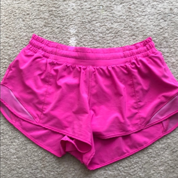 sonic pink lulu lemon shorts